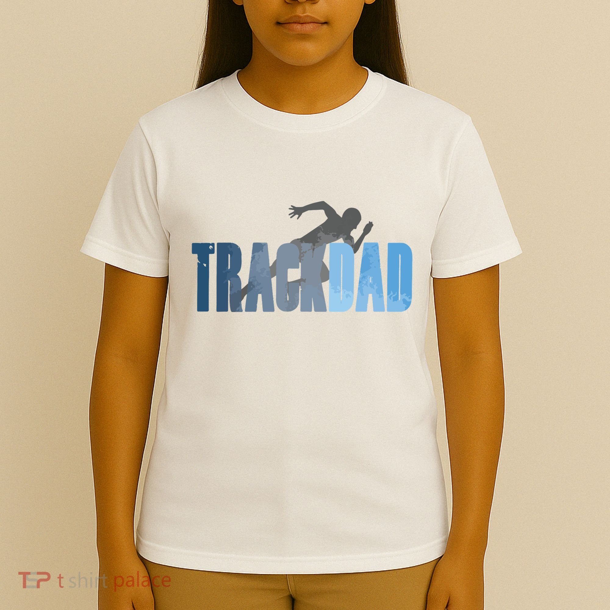 Track Dad Track Field Runner Cross Country Running Father T-Shirt