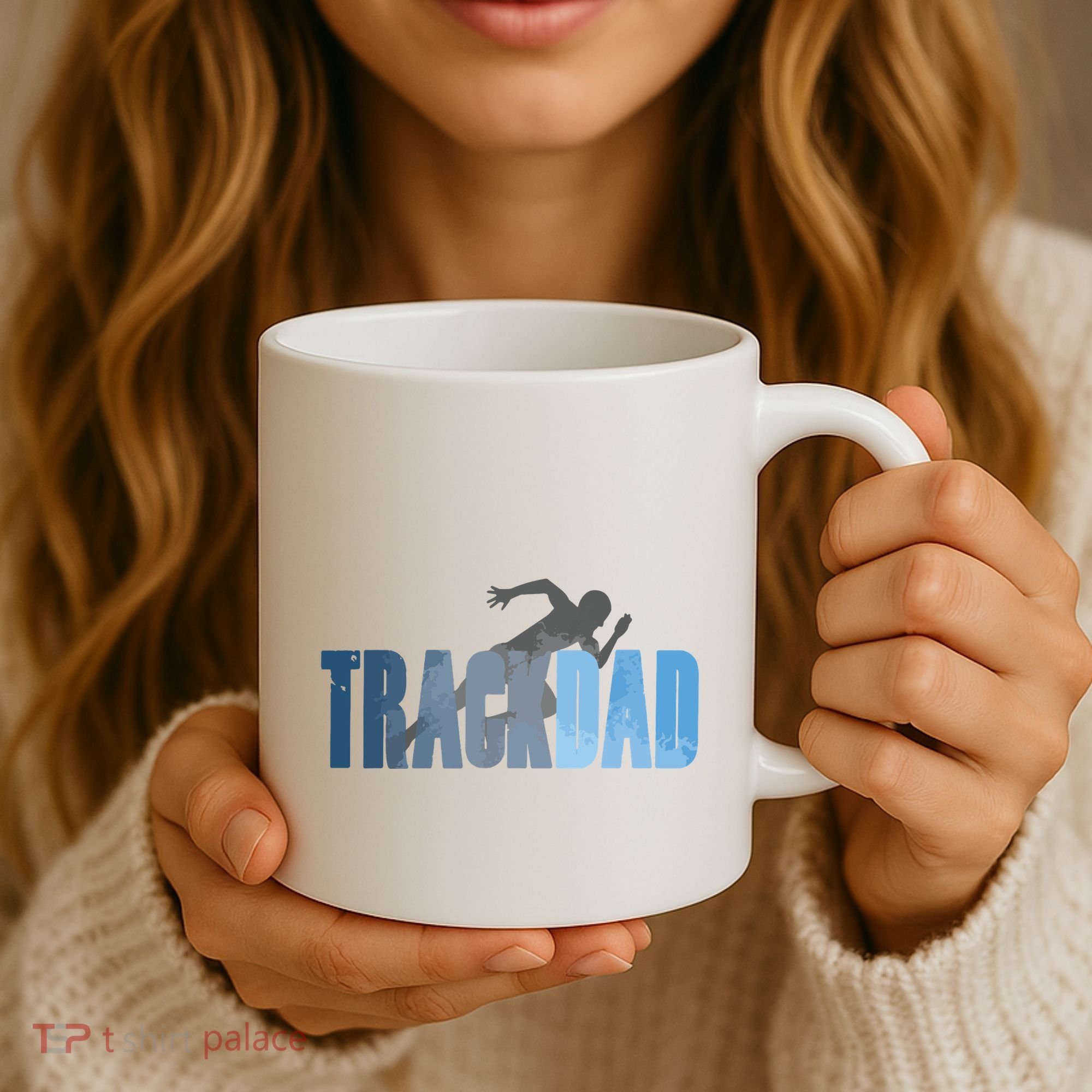 Track Dad Track Field Runner Cross Country Running Father Coffee Mug