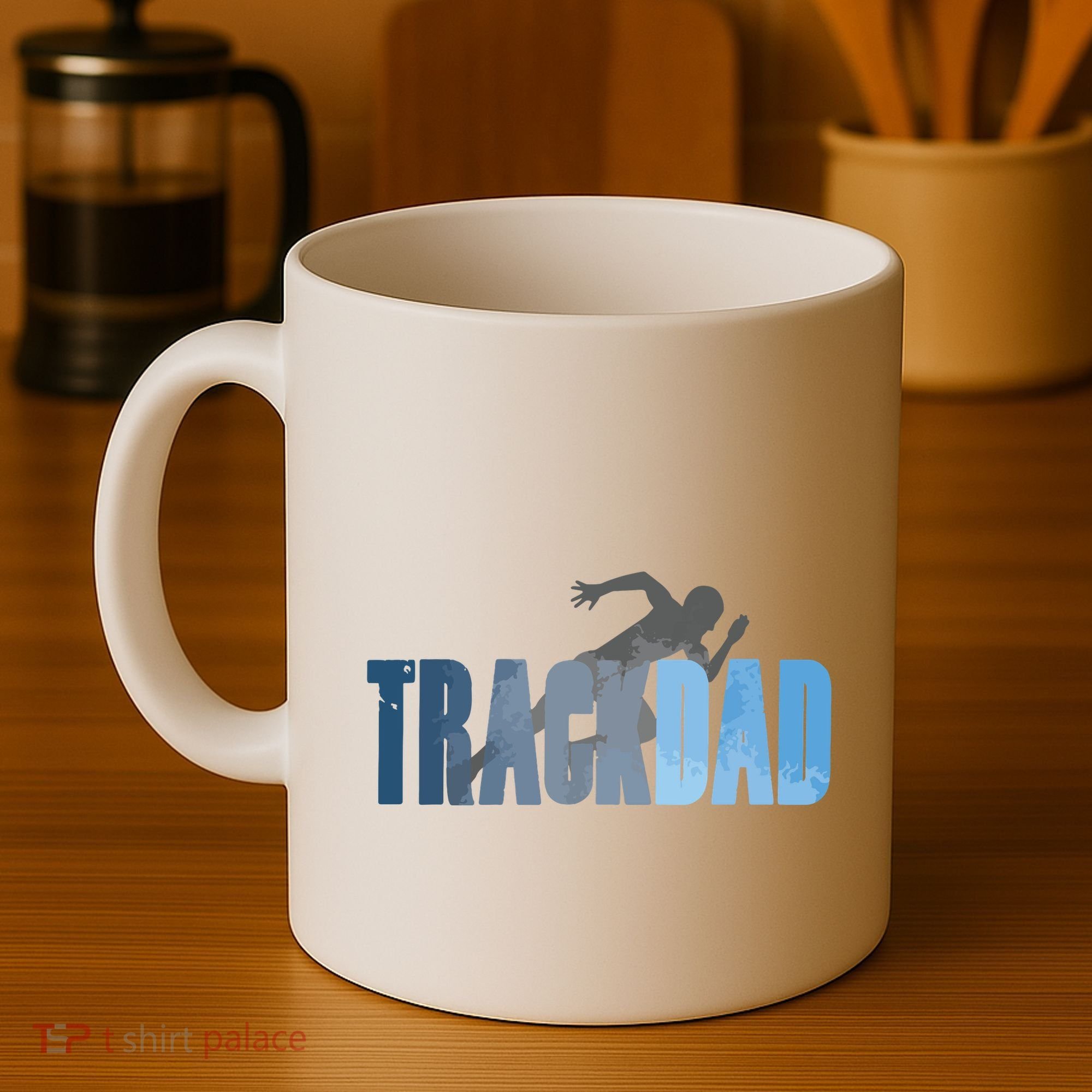 Track Dad Track Field Runner Cross Country Running Father Coffee Mug