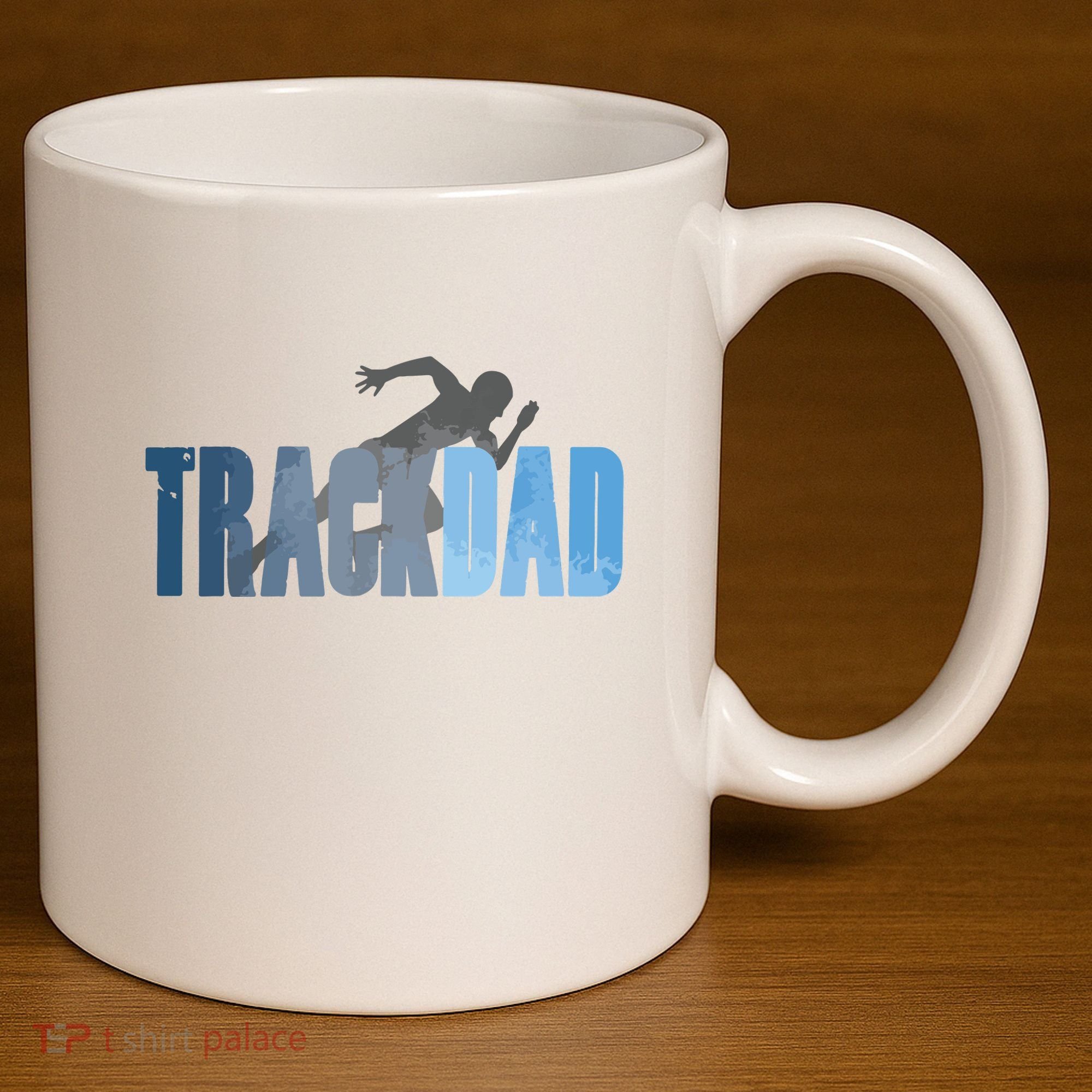 Track Dad Track Field Runner Cross Country Running Father 11oz C Handle Ceramic Mug