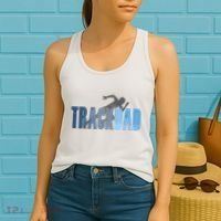 Track Dad Track Field Runner Cross Country Running Father Women's Tank Top thumb 2