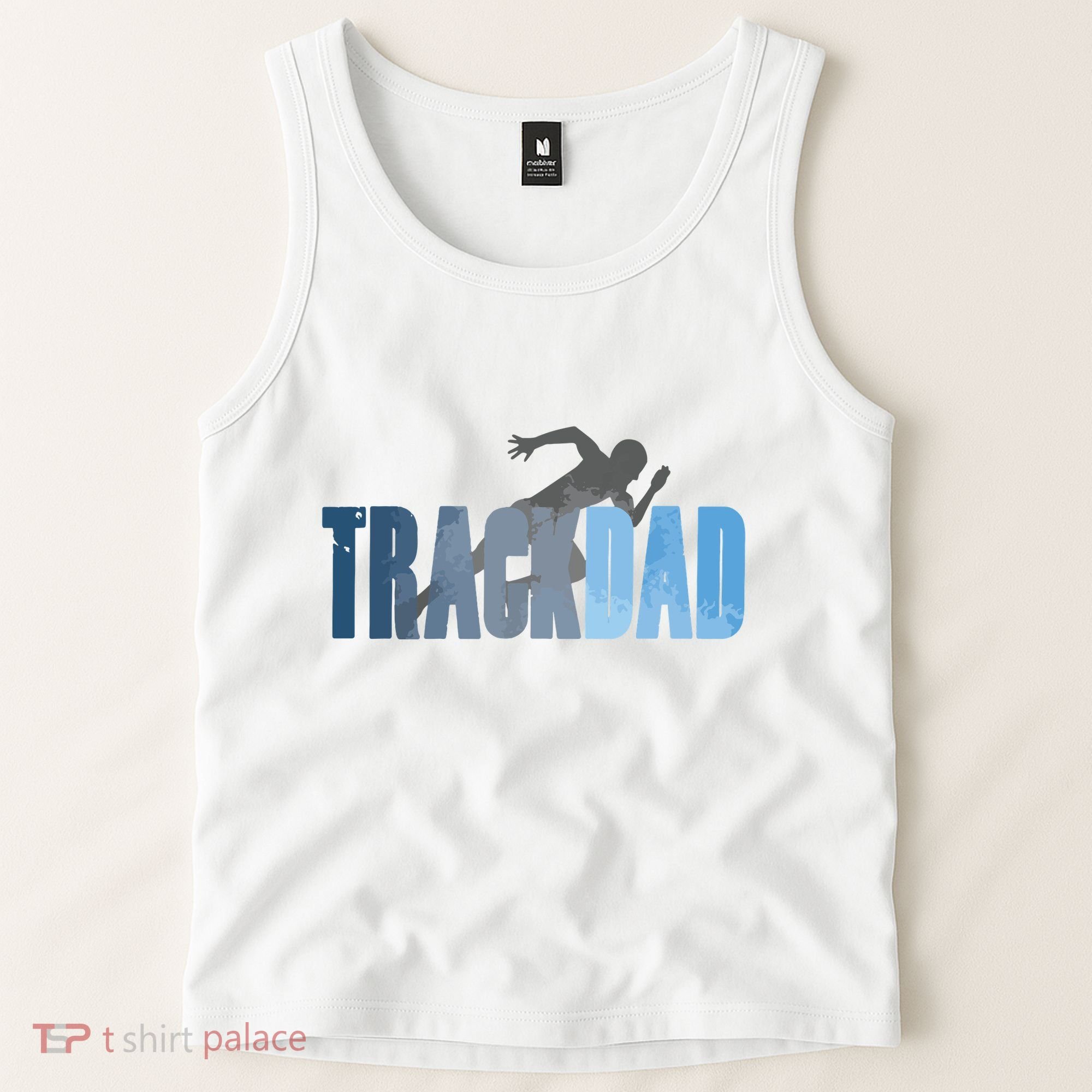 Track Dad Track Field Runner Cross Country Running Father Tank Top