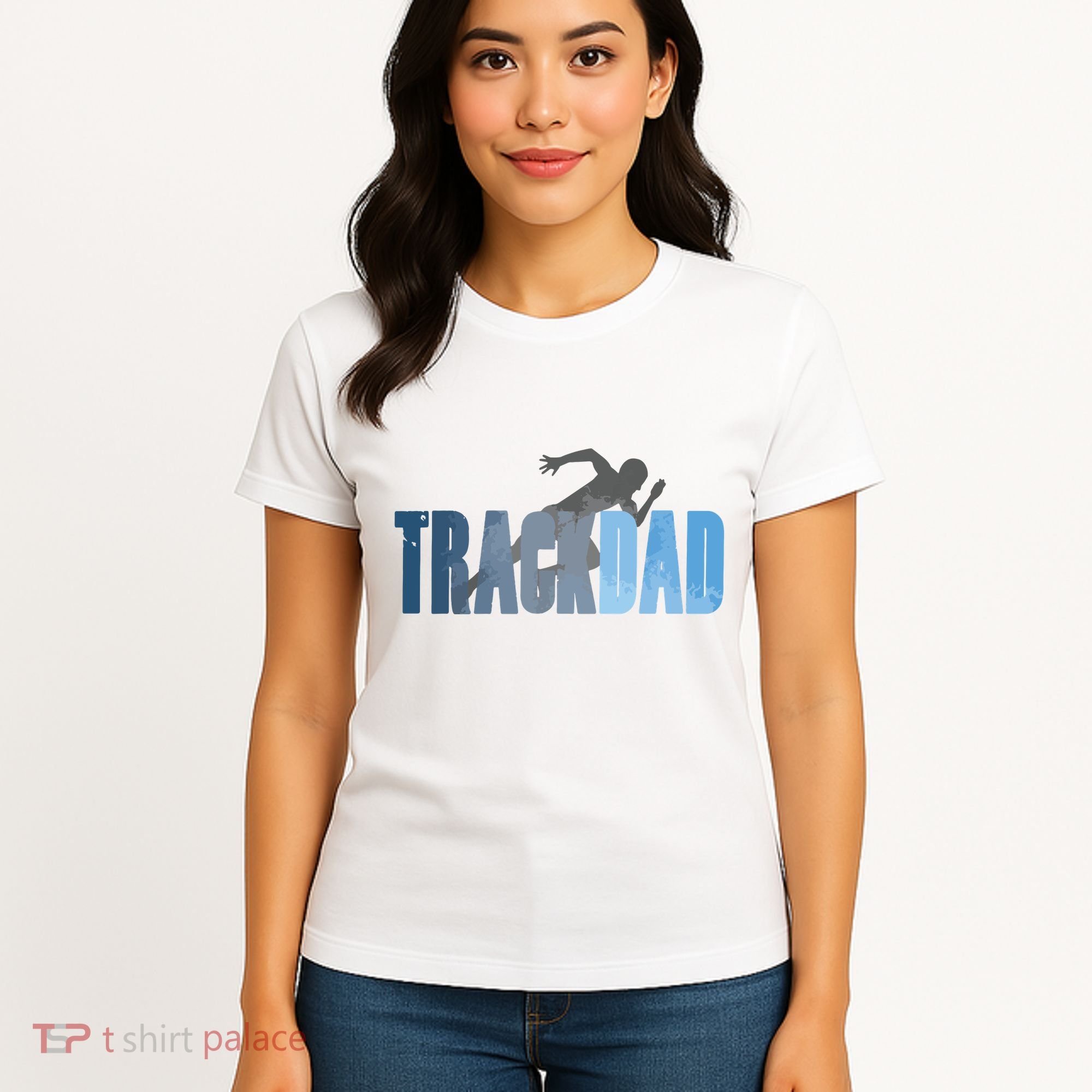 Track Dad Track Field Runner Cross Country Running Father Women's T-Shirt