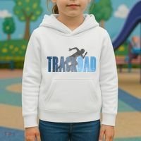 Track Dad Track Field Runner Cross Country Running Father Kids Hoodie thumb 3