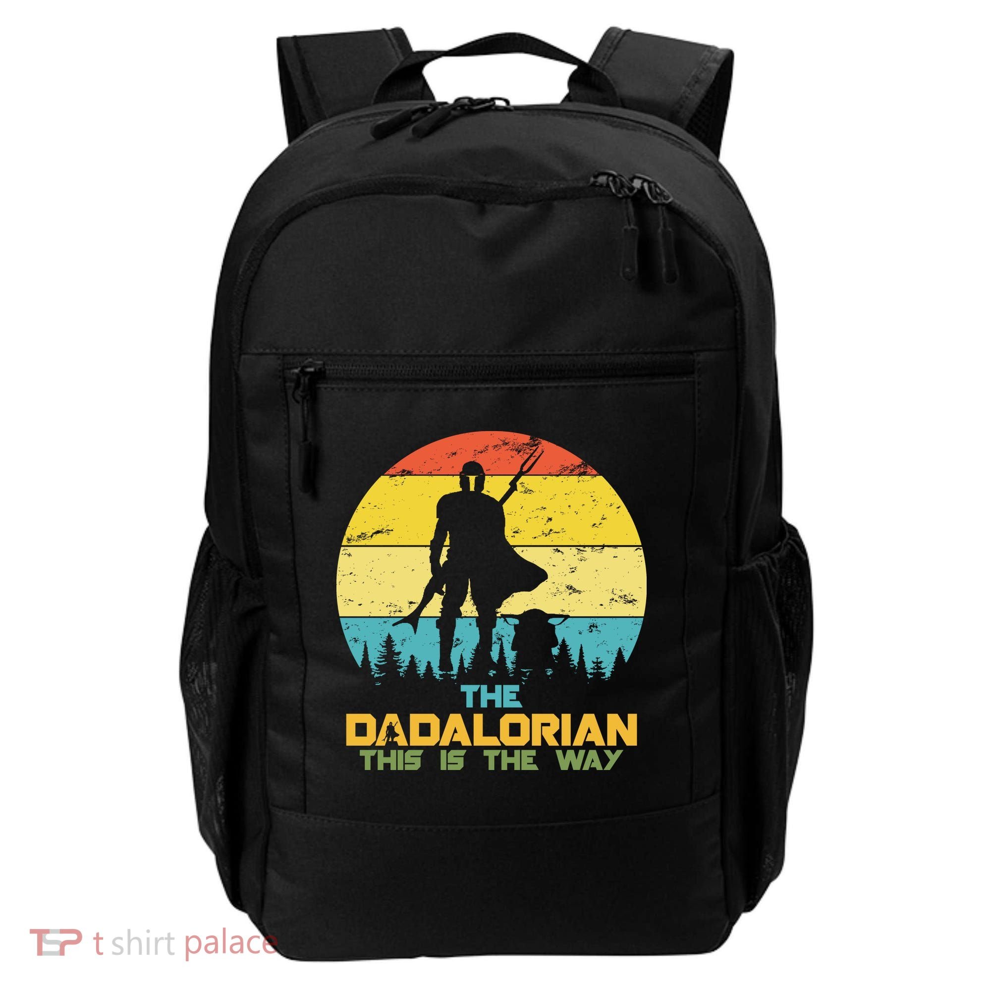 The Dadalorian This Is The Way Funny Dad Movie Spoof Backpack