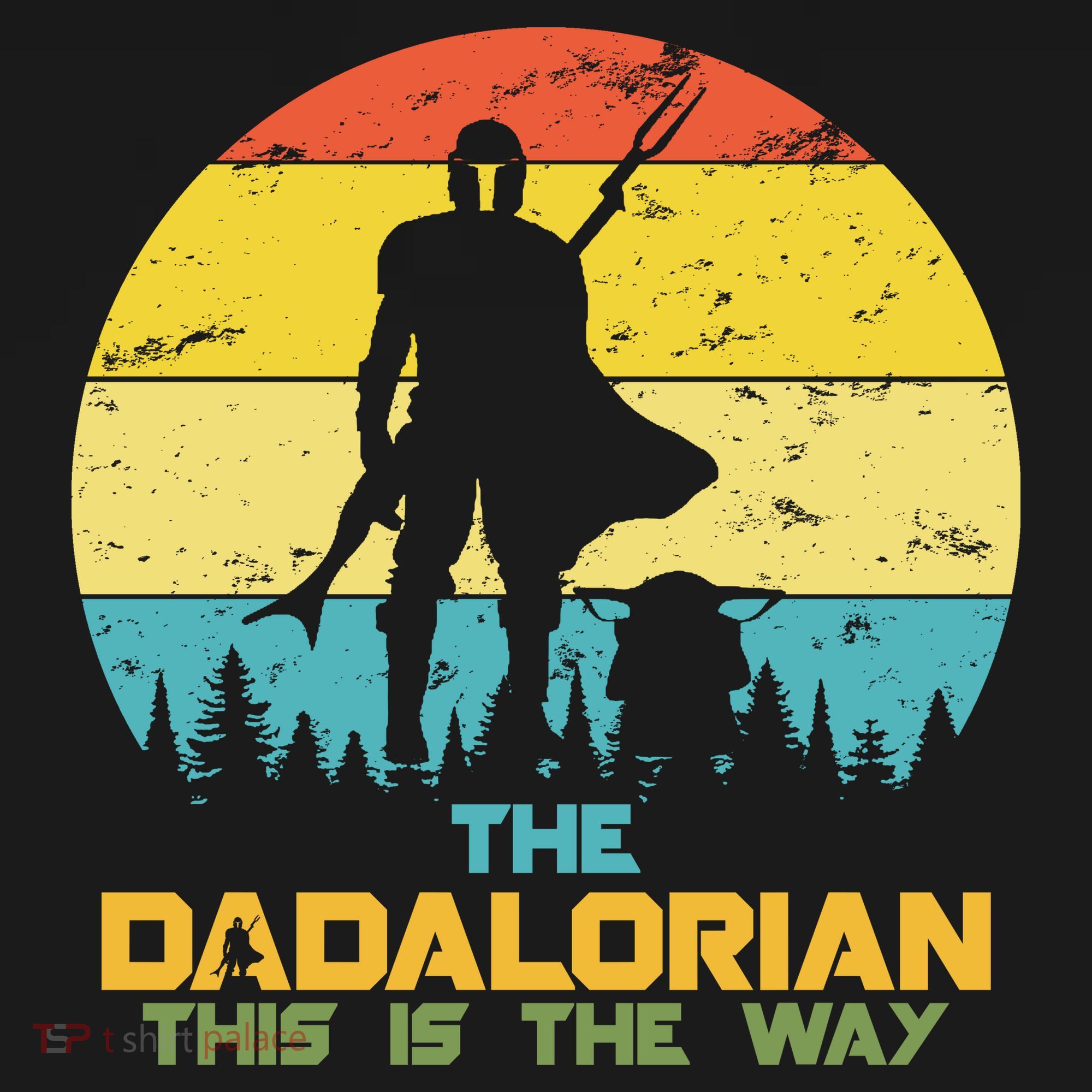 The Dadalorian This Is The Way Funny Dad Movie Spoof Women's Hoodie