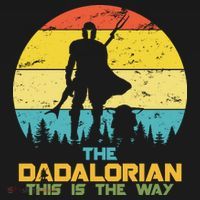 The Dadalorian This Is The Way Funny Dad Movie Spoof Mousepad thumb 1