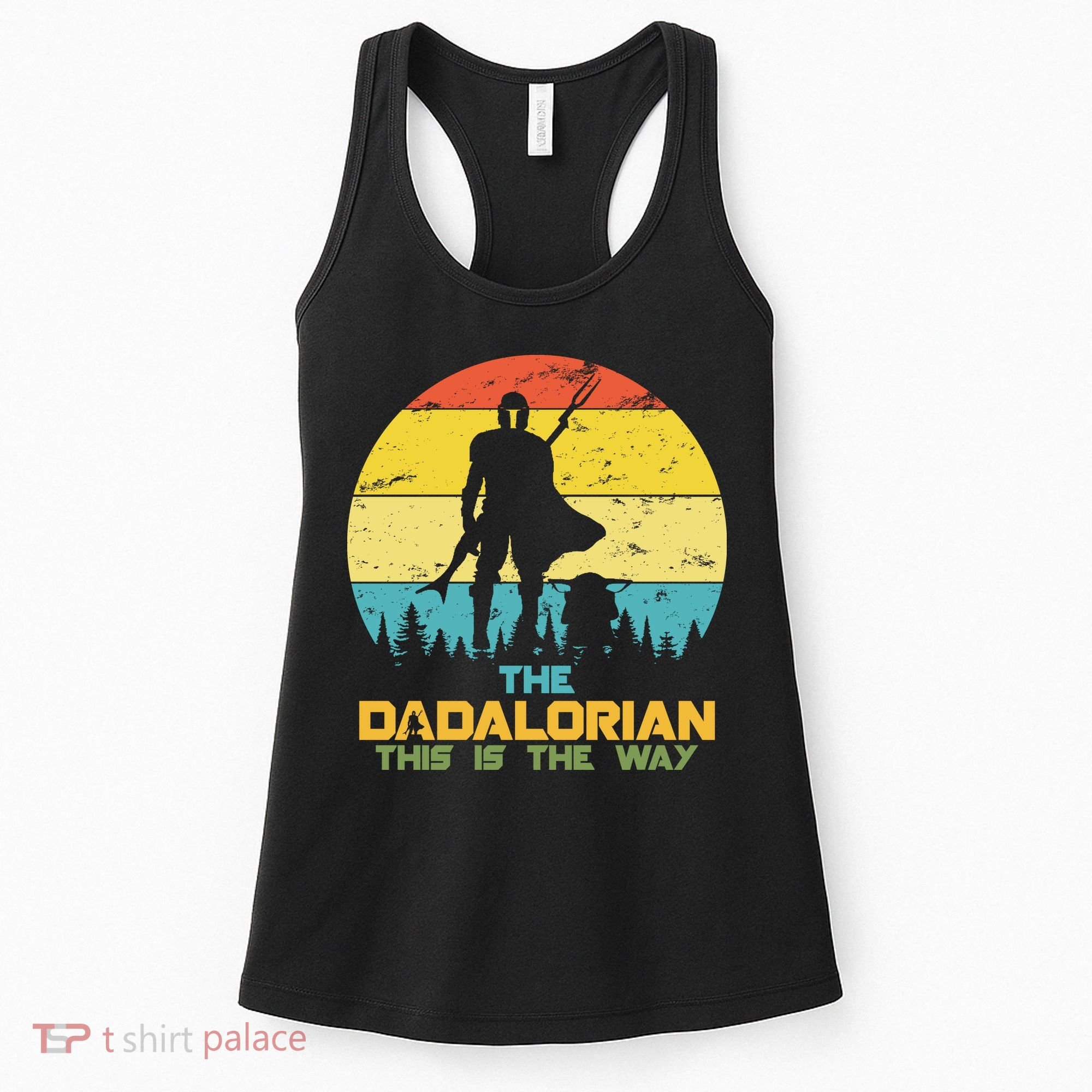 The Dadalorian This Is The Way Funny Dad Movie Spoof Women's Tank Top