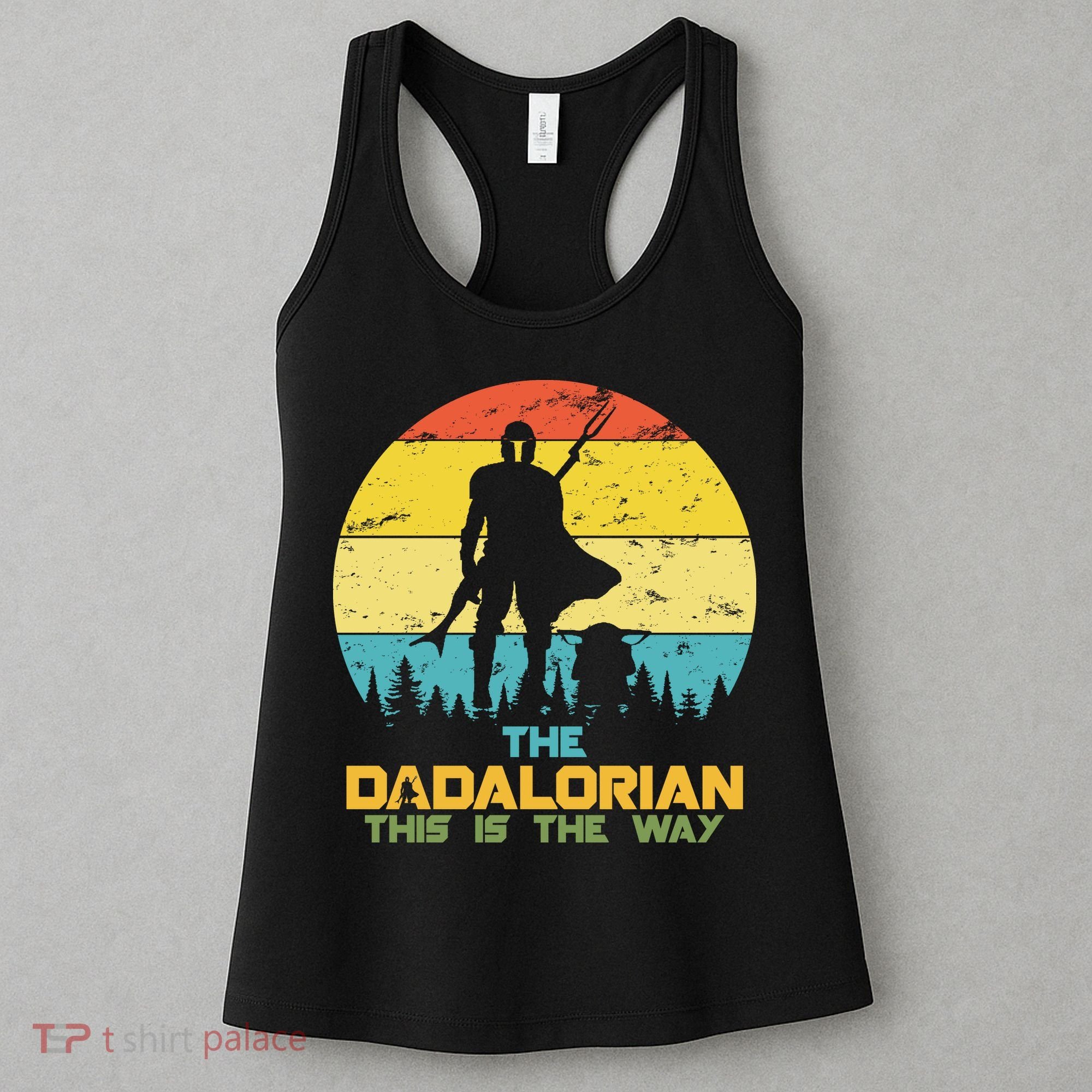 The Dadalorian This Is The Way Funny Dad Movie Spoof Women's Tank Top