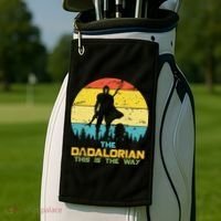 The Dadalorian This Is The Way Funny Dad Movie Spoof Golf Towel thumb 2