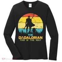 The Dadalorian This Is The Way Funny Dad Movie Spoof Women's Long Sleeve Shirt thumb 0