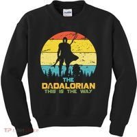 The Dadalorian This Is The Way Funny Dad Movie Spoof Kids Sweatshirt thumb 0