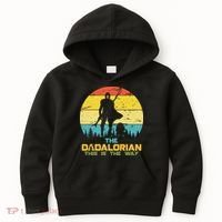 The Dadalorian This Is The Way Funny Dad Movie Spoof Kids Hoodie thumb 0