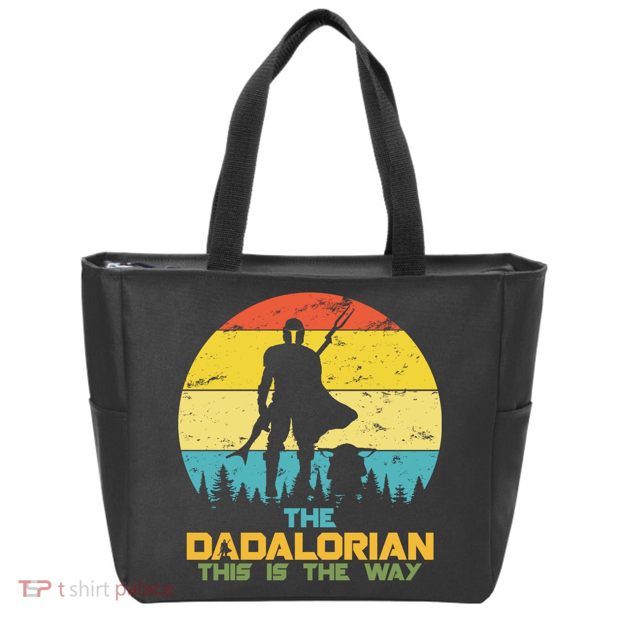 The Dadalorian This Is The Way Funny Dad Movie Spoof Tote Bag