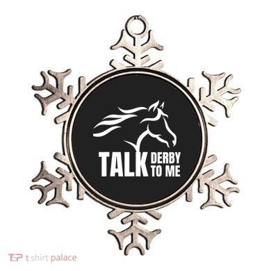 Talk Derby To Me Funny Horse Racing Gift. Ornament