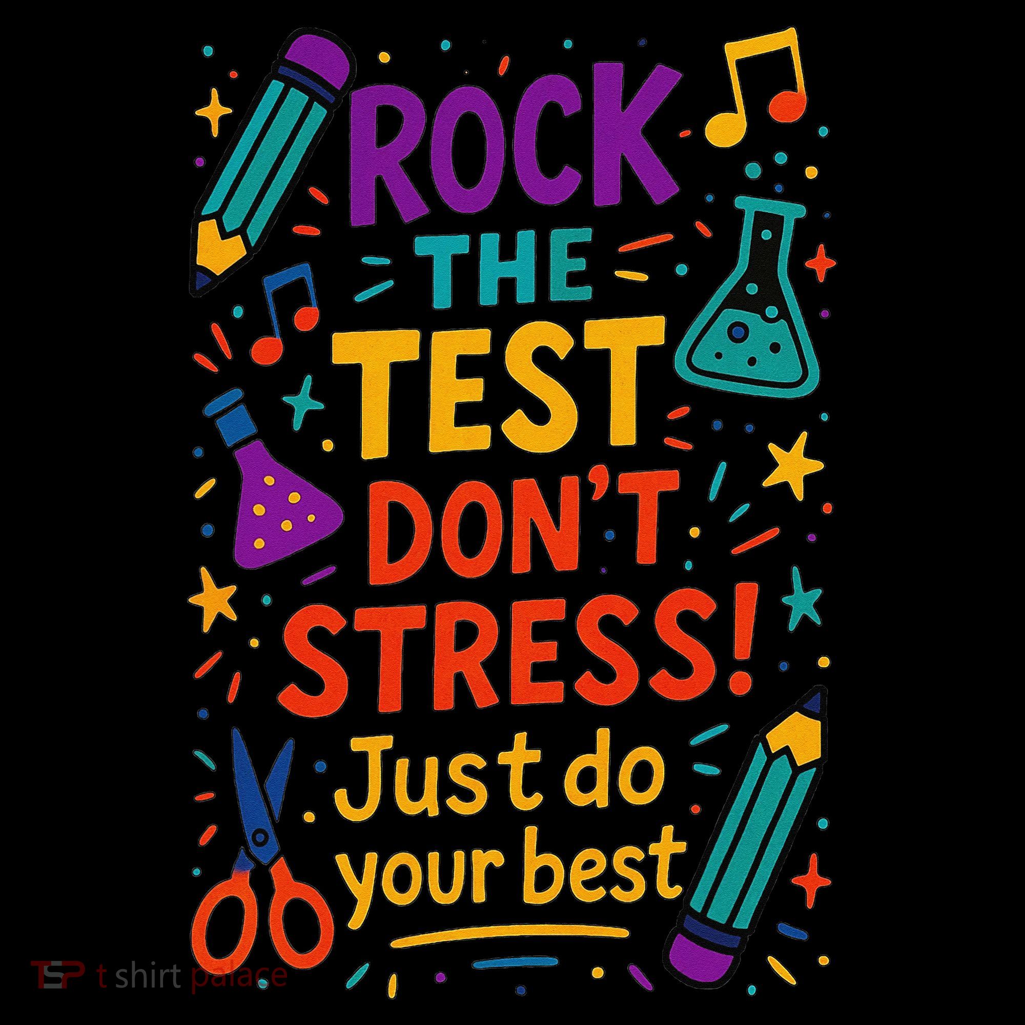 Testing Day Teacher Rock The Test Dont Stress Do Your Best Coffee Mug