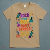 Testing Day Teacher Rock The Test Dont Stress Do Your Best T-Shirt thumb 5