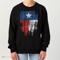Texas Distressed Texas State Flag Women's Sweatshirt thumb 0