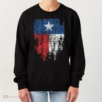 Texas Distressed Texas State Flag Women's Sweatshirt thumb 0