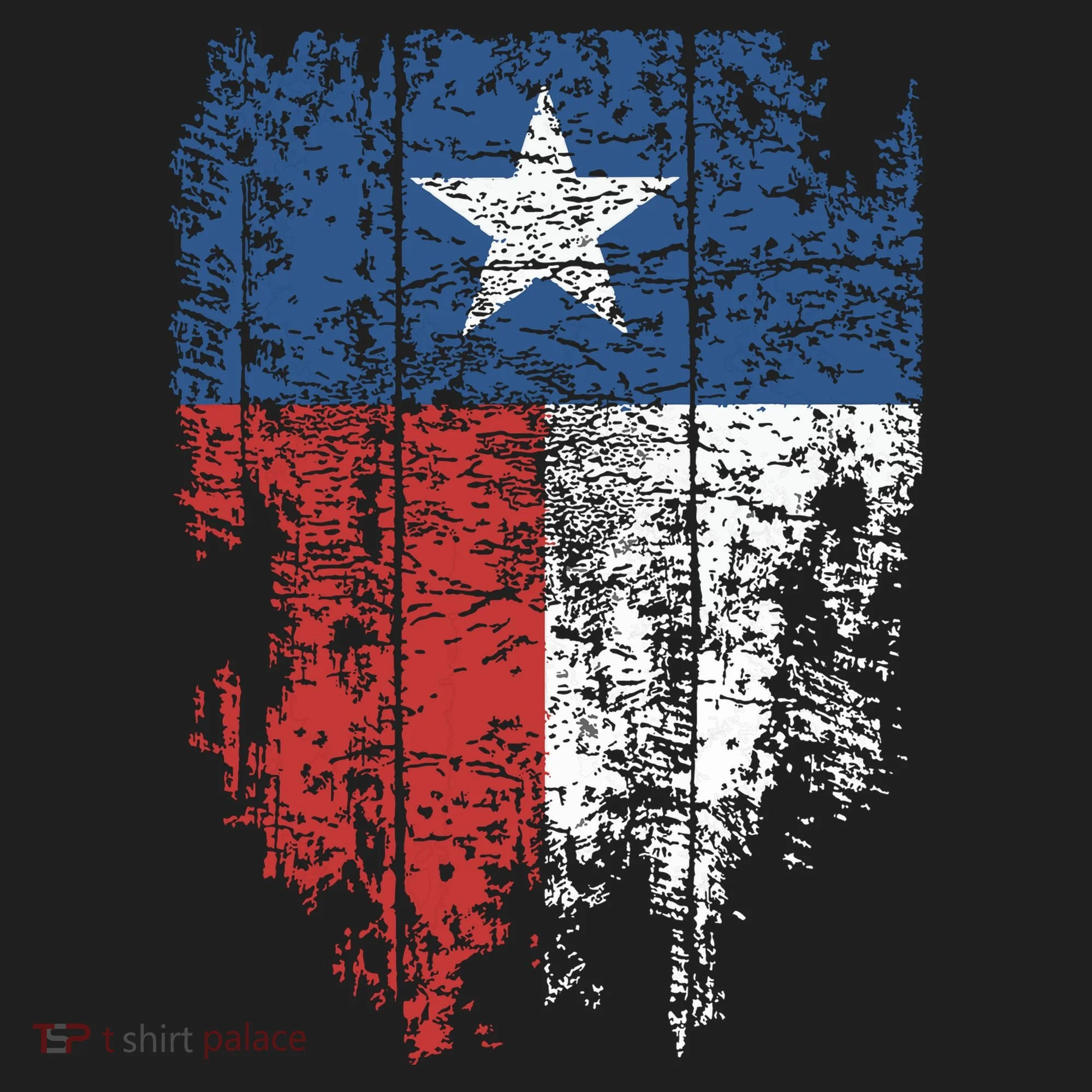 Texas Distressed Texas State Flag Women's Sweatshirt