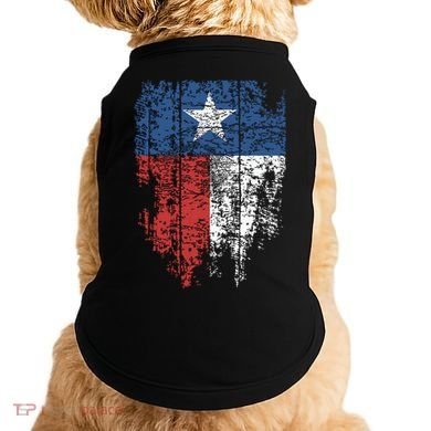 Texas Distressed Texas State Flag Doggie Tank