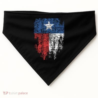 Texas Distressed Texas State Flag USA-Made Doggie Bandana