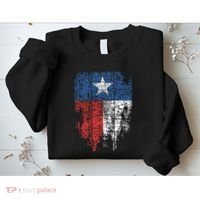 Texas Distressed Texas State Flag Sweatshirt thumb 2