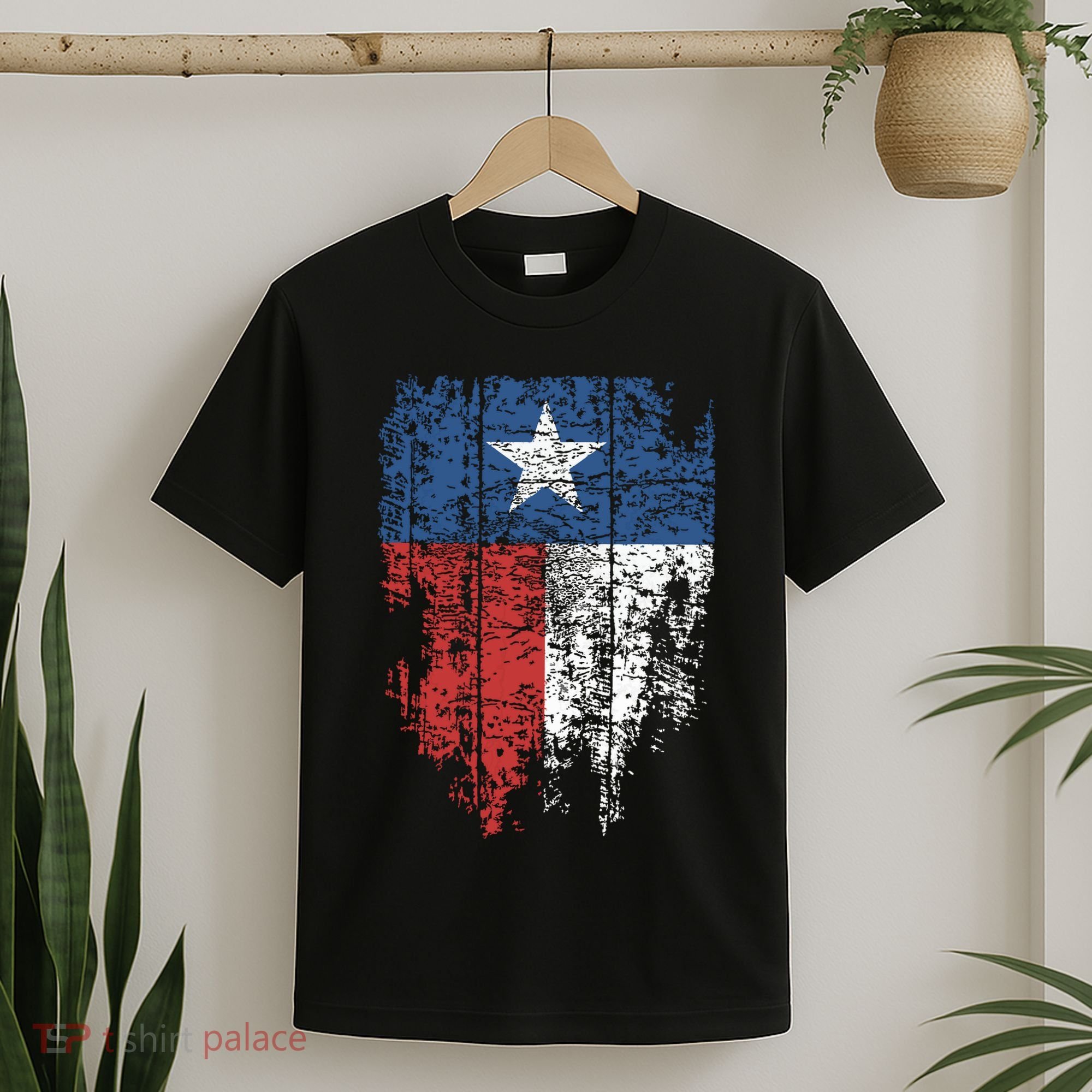 Texas Distressed Texas State Flag T-Shirt
