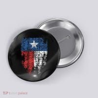 Texas Distressed Texas State Flag Button thumb 0