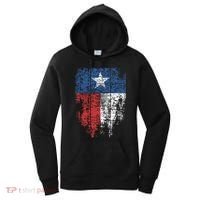 Texas Distressed Texas State Flag Women's Hoodie thumb 0