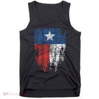 Texas Distressed Texas State Flag Tank Top thumb 0