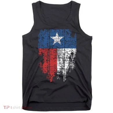 Texas Distressed Texas State Flag Tank Top