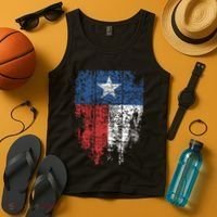 Texas Distressed Texas State Flag Tank Top thumb 4