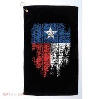 Texas Distressed Texas State Flag Golf Towel thumb 0