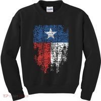 Texas Distressed Texas State Flag Kids Sweatshirt thumb 0
