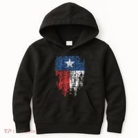 Texas Distressed Texas State Flag Kids Hoodie thumb 0