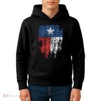 Texas Distressed Texas State Flag Kids Hoodie thumb 4