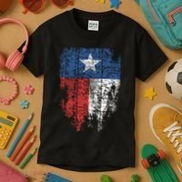Texas Distressed Texas State Flag Kids T-Shirt thumb 3