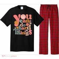 Test Day Teacher You Can Do Hard Things Groovy Retro Pajama Set thumb 0