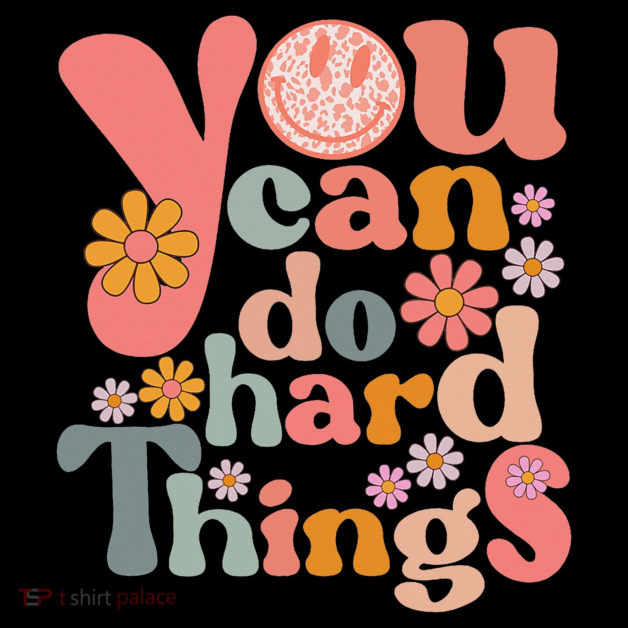 Test Day Teacher You Can Do Hard Things Groovy Retro Women's Hoodie