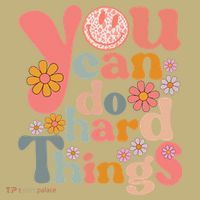 Test Day Teacher You Can Do Hard Things Groovy Retro T-Shirt thumb 7
