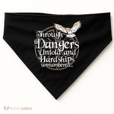 Through Dangers Untold And Hardships Unnumbered USA-Made Doggie Bandana