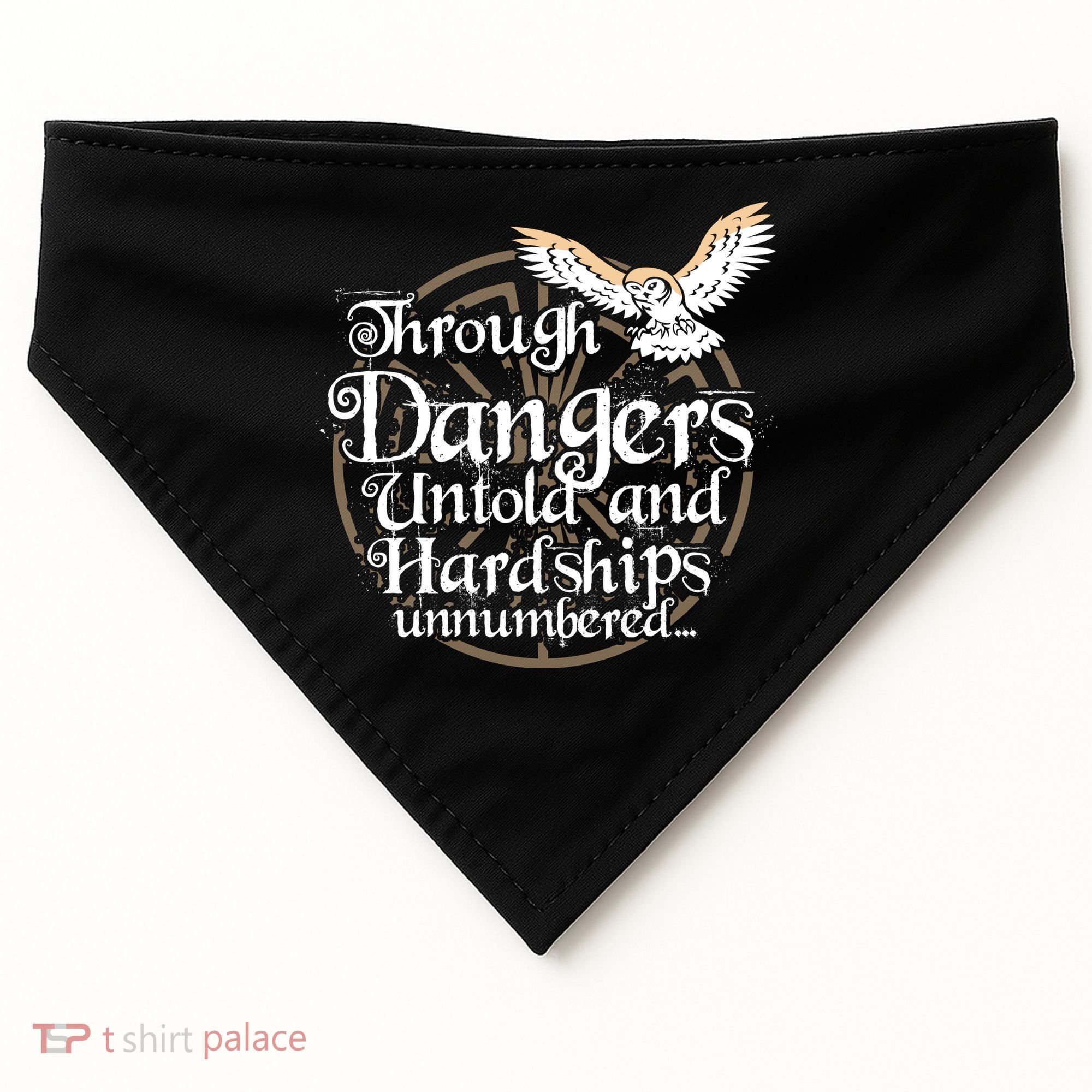 Through Dangers Untold And Hardships Unnumbered USA-Made Doggie Bandana