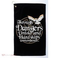 Through Dangers Untold And Hardships Unnumbered Golf Towel thumb 0