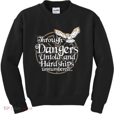 Through Dangers Untold And Hardships Unnumbered Kids Sweatshirt