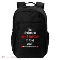 The Distance Won't Matter In The End Wedding Anniversary Cool Gift Backpack thumb 0