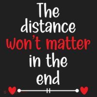 The Distance Won't Matter In The End Wedding Anniversary Cool Gift Beanie thumb 2