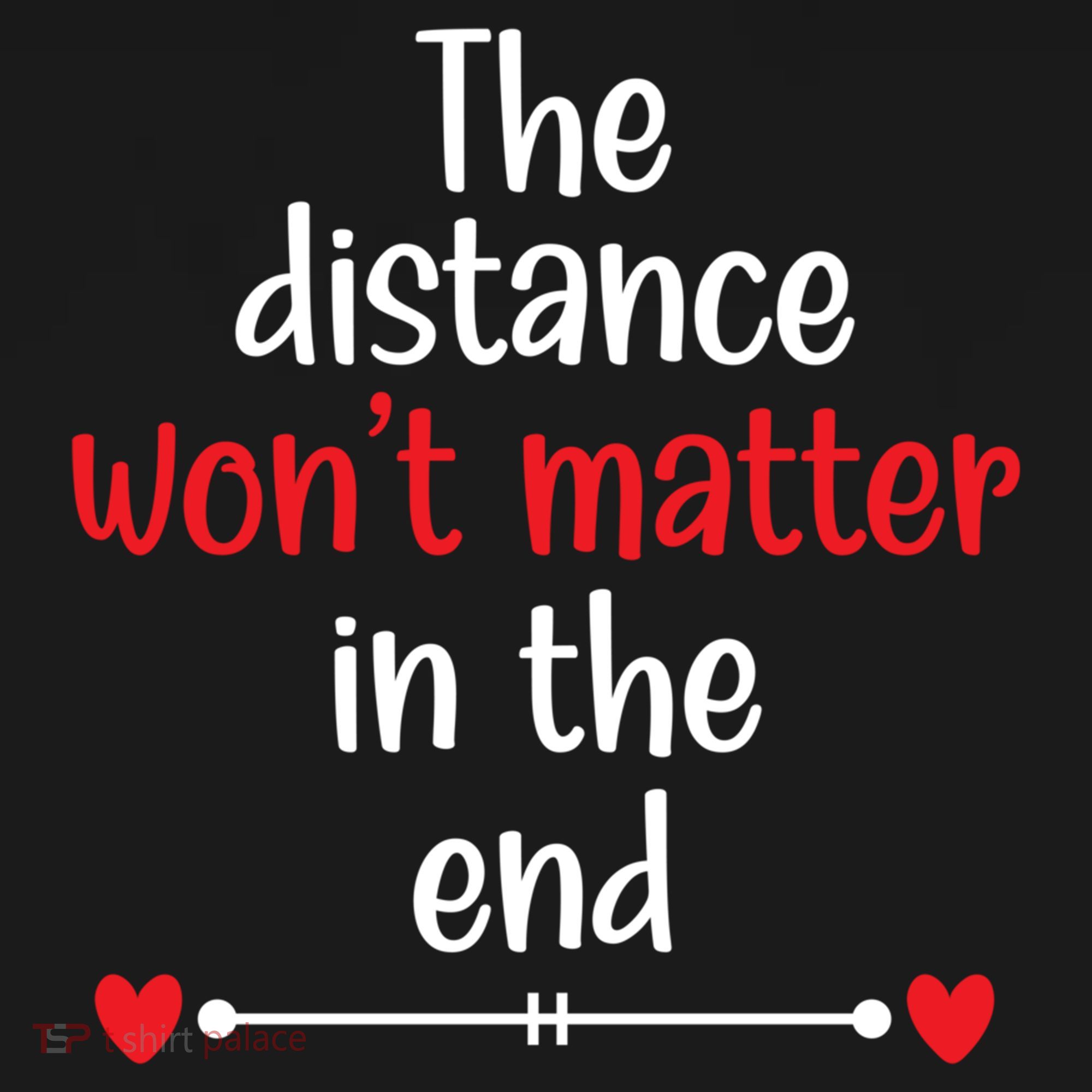 The Distance Won't Matter In The End Wedding Anniversary Cool Gift Women's Hoodie