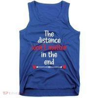 The Distance Won't Matter In The End Wedding Anniversary Cool Gift Tank Top thumb 0