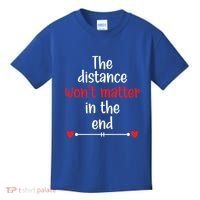The Distance Won't Matter In The End Wedding Anniversary Cool Gift Kids T-Shirt thumb 0
